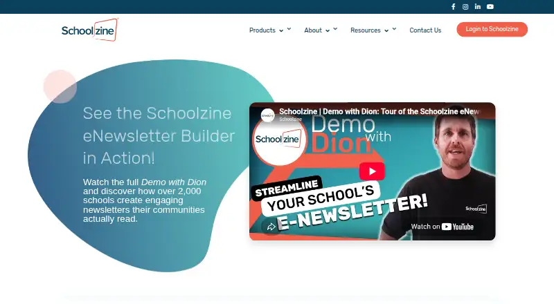 The Schoolzine SZapp homepage