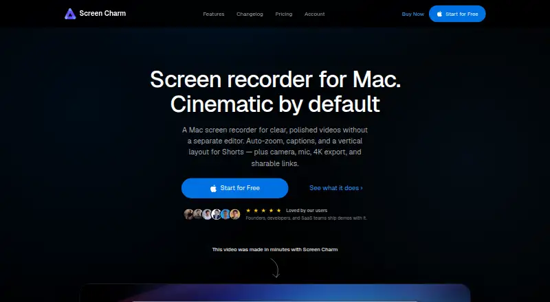 The Screen Charm homepage