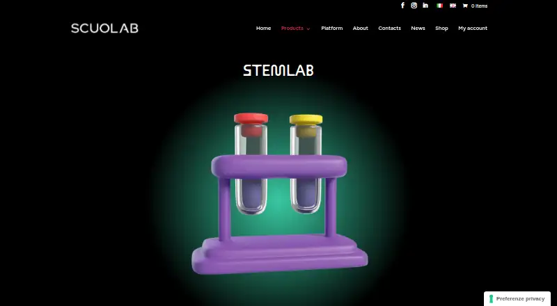 The STEMLAB homepage