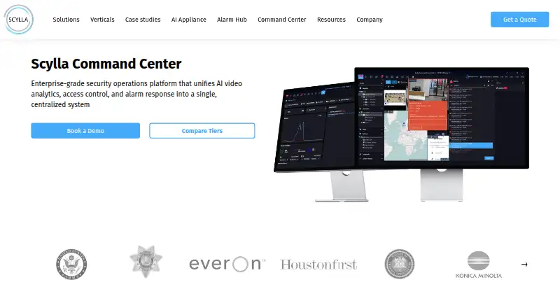 The Scylla Command Center homepage