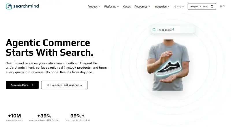 The Searchmind homepage