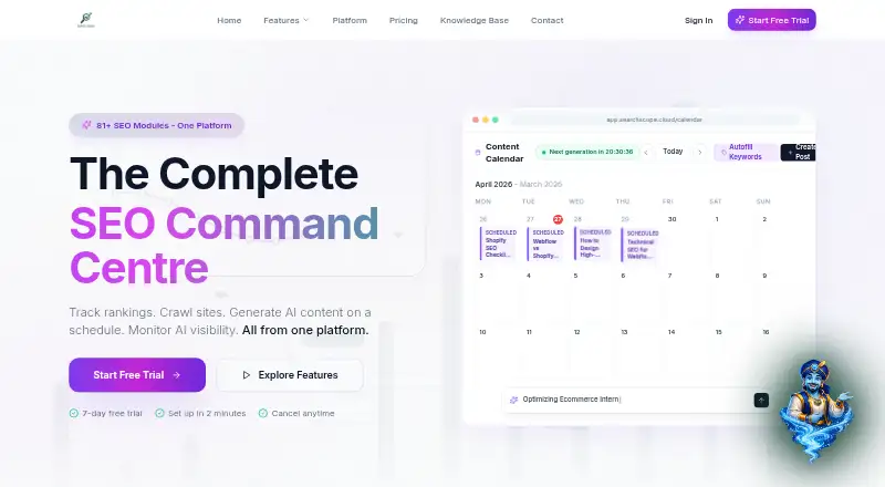 The Search Scope homepage