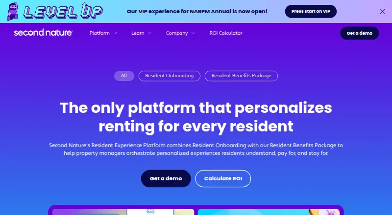 The Second Nature homepage