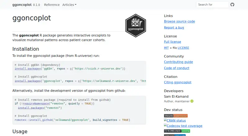 The ggoncoplot homepage