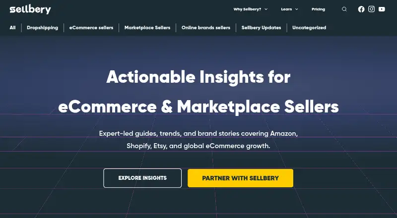 The Sellbery homepage