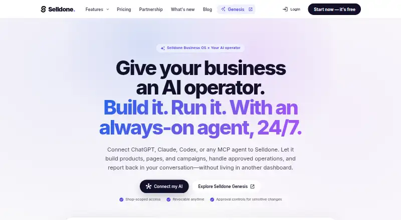 The Selldone homepage
