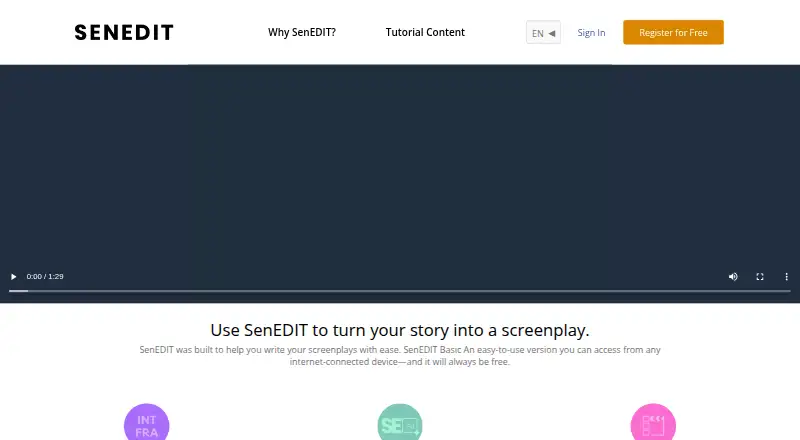 The SenEDIT homepage