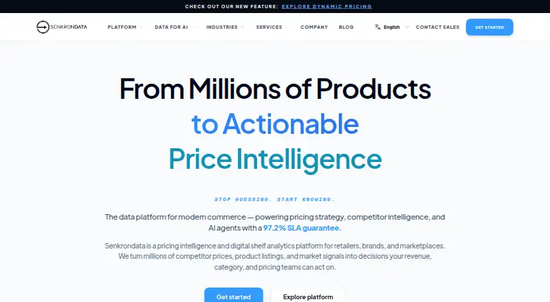 The Senkrondata homepage