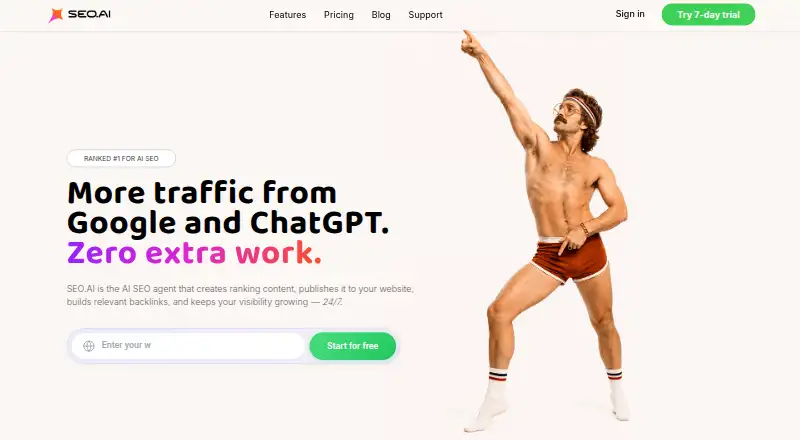The SEO.ai homepage