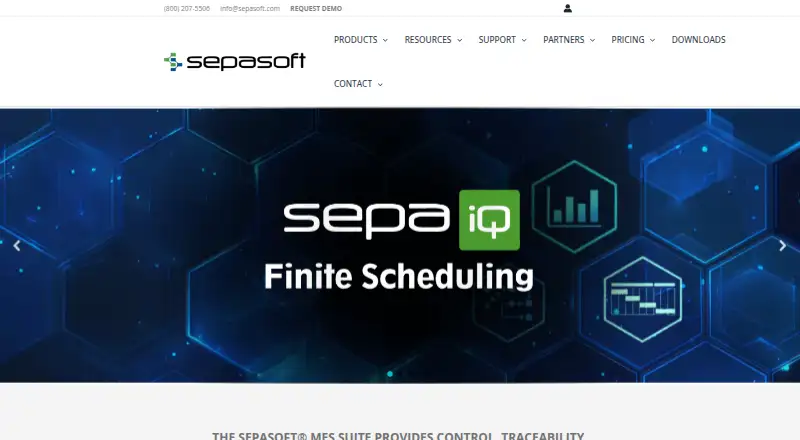 The Sepasoft MES homepage