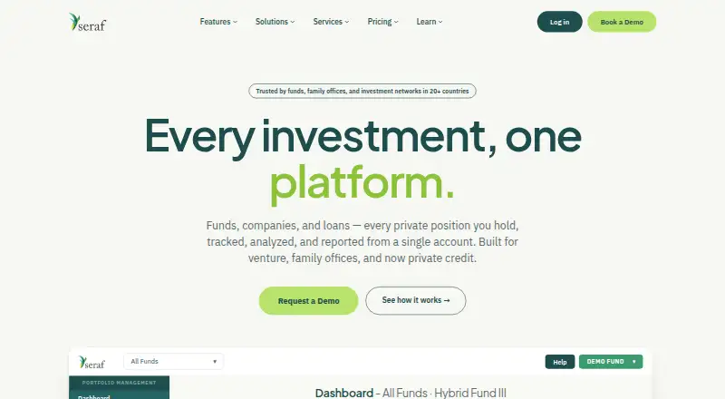 The Seraf homepage