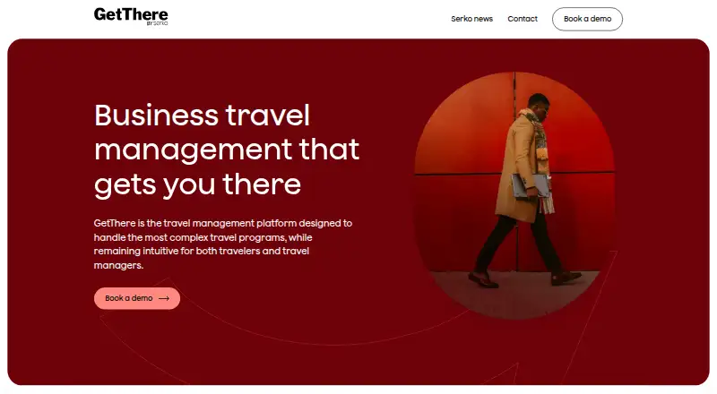 The GetThere homepage