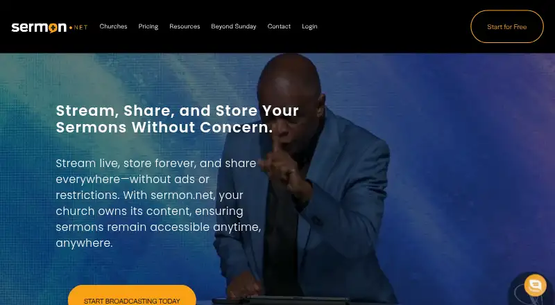 The Sermon.net homepage