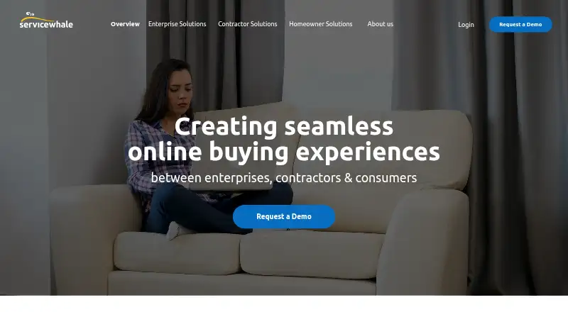 The ServiceWhale homepage