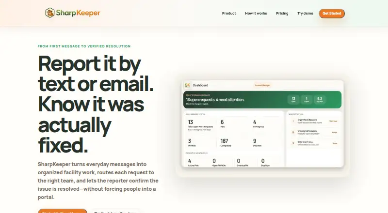 The SharpKeeper homepage