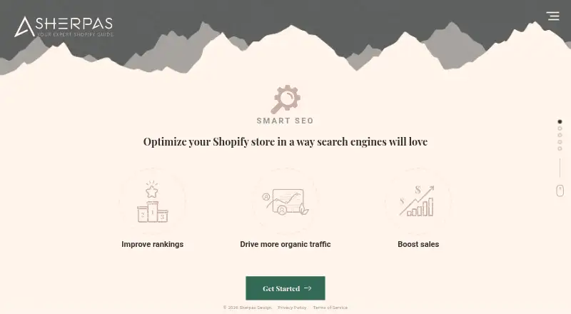 The Smart SEO homepage
