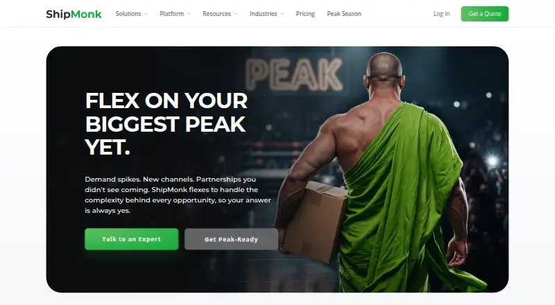 The ShipMonk homepage