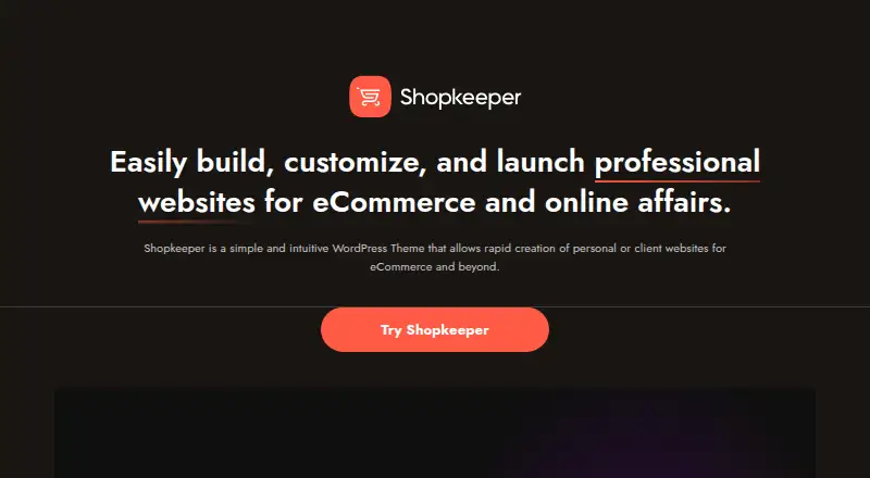 The Shopkeeper homepage