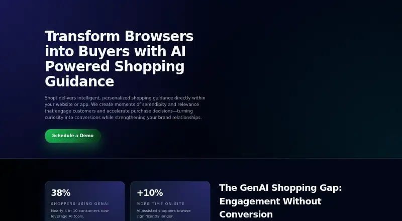 The Shopt homepage