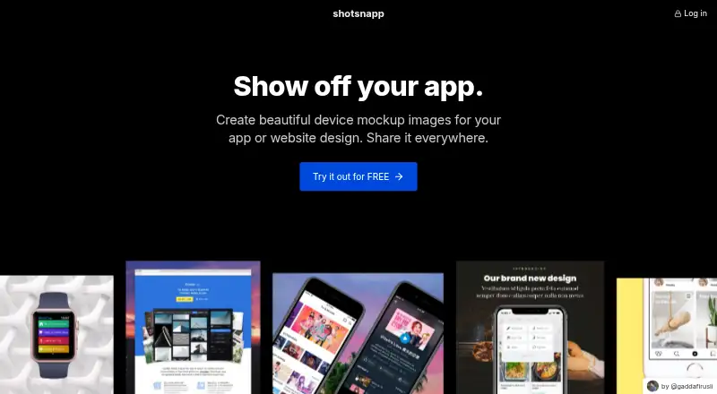 The Shotsnapp homepage