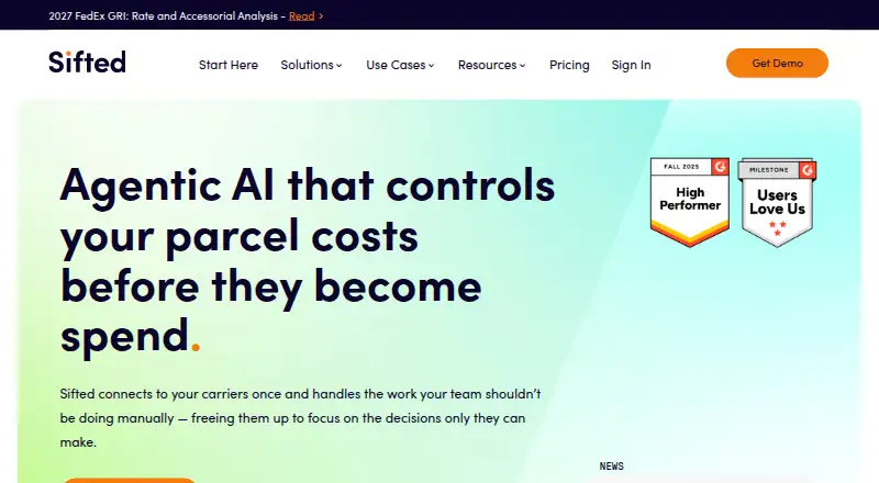 The Sifted Parcel Audit homepage