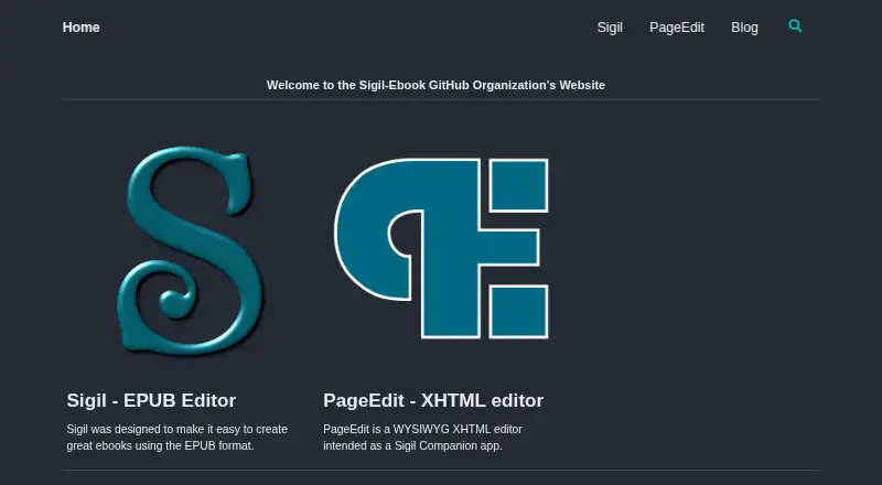 The Sigil homepage