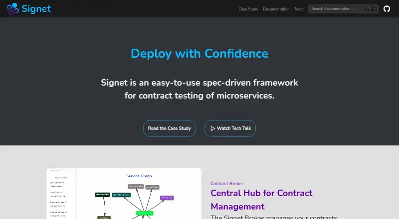 The Signet homepage