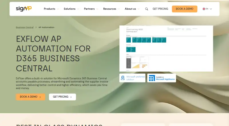 The ExFlow AP homepage