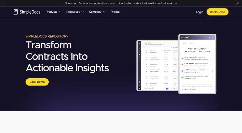 The SimpleDocs Repository homepage