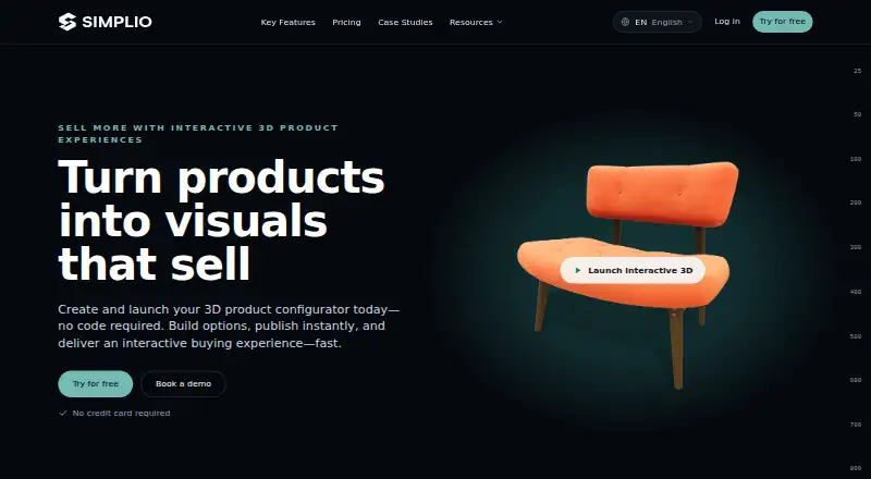 The Simplio3D homepage