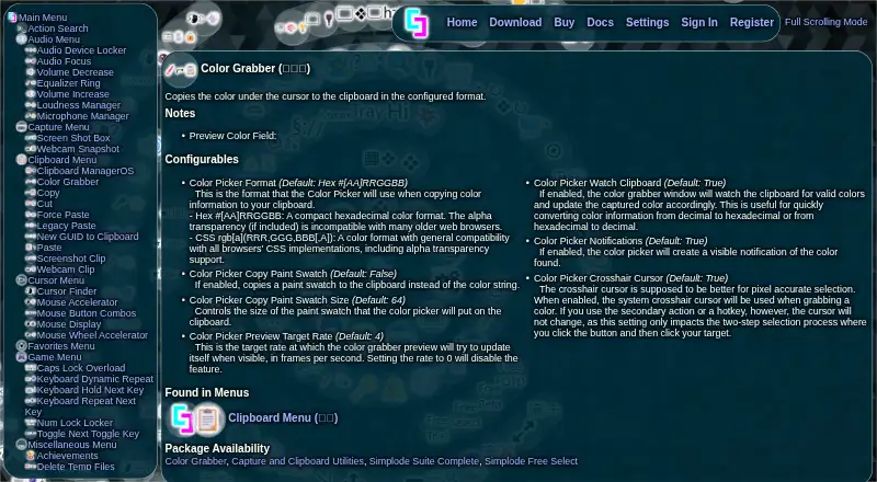 The Color Grabber homepage
