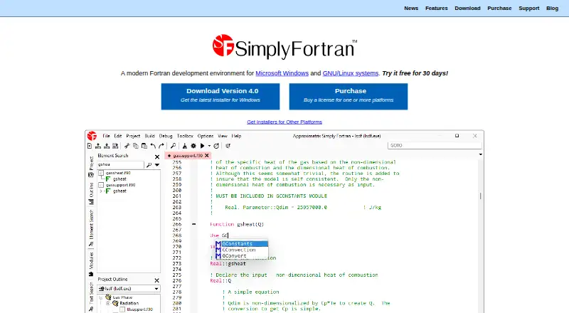 The Simply Fortran homepage