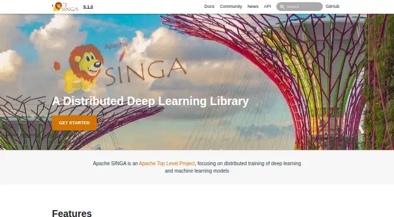 The Apache SINGA homepage