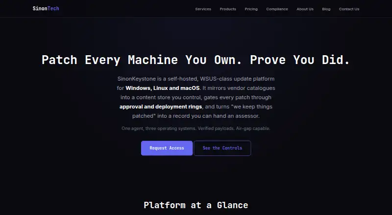 The SinonKeystone homepage