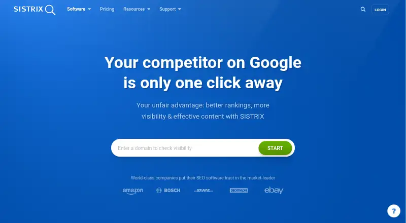 The SISTRIX homepage