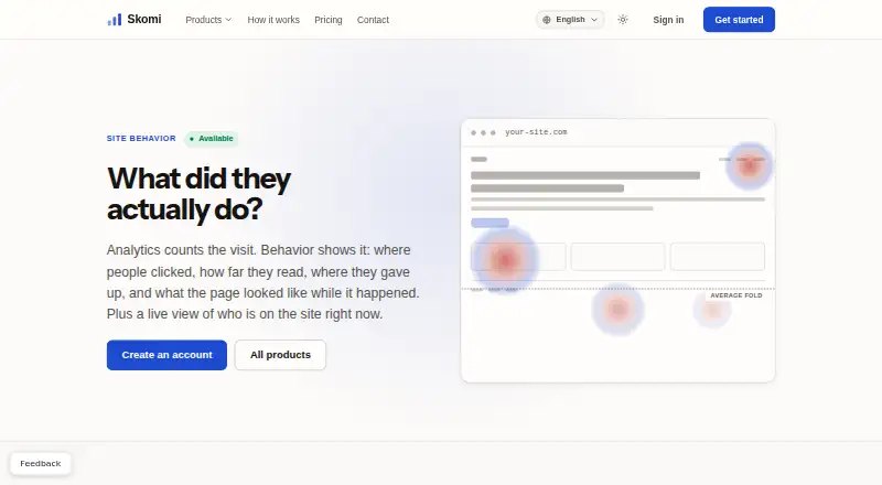 The Skomi Site Behavior homepage