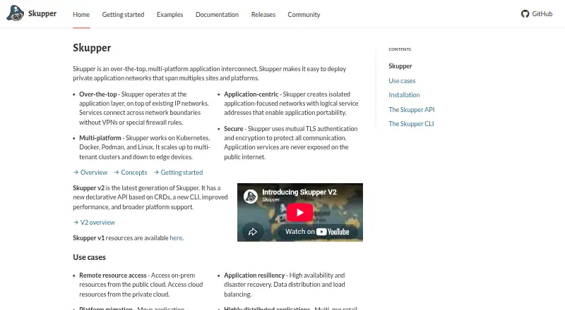 The Skupper homepage