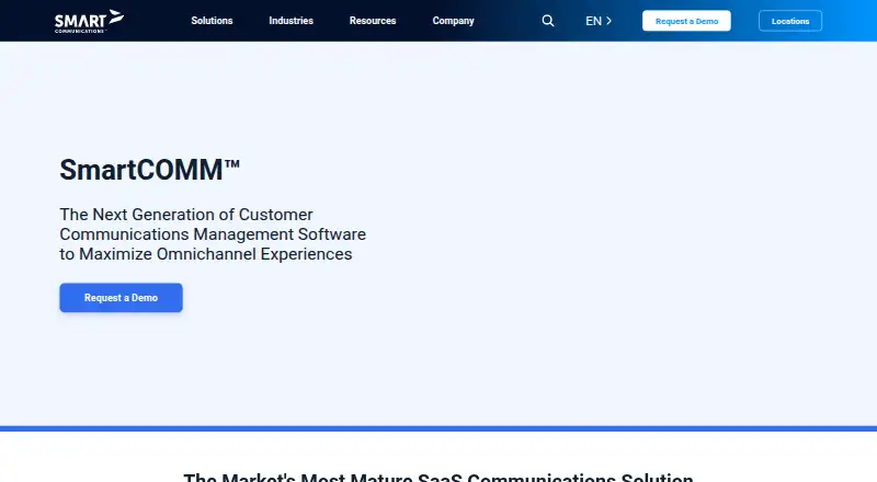 The SmartCOMM homepage