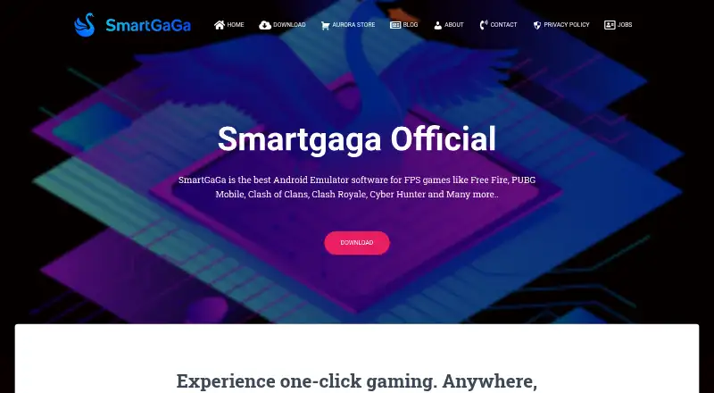 The SmartGaGa homepage