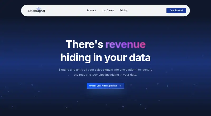 The SmartSignal homepage