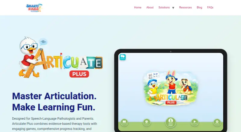 The Articulate Plus homepage