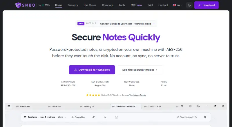 The Snoq homepage
