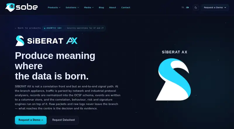 The SİBERAT homepage