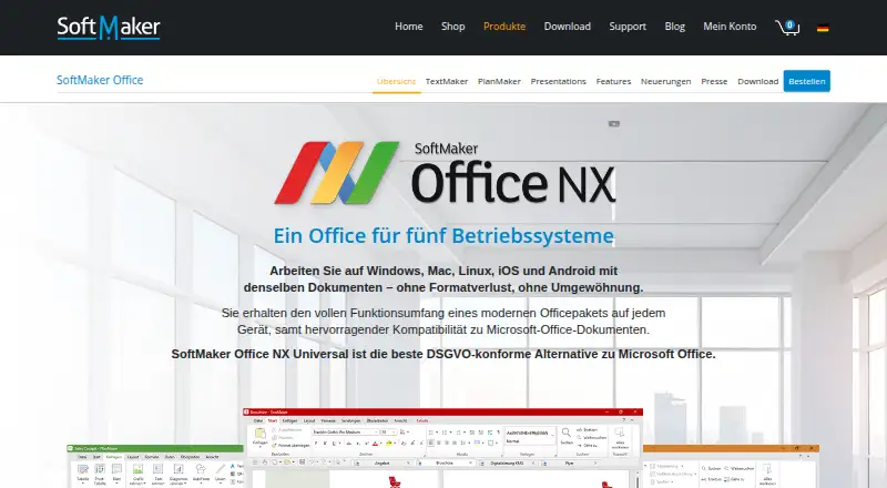 The SoftMaker Office homepage