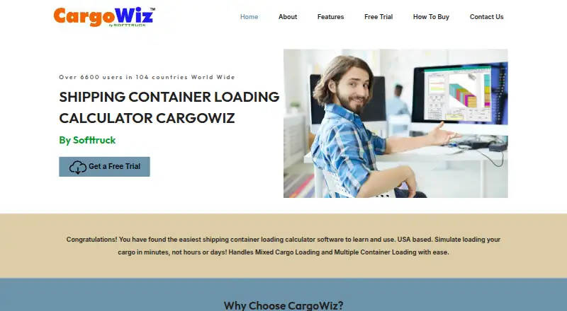 The CargoWiz homepage