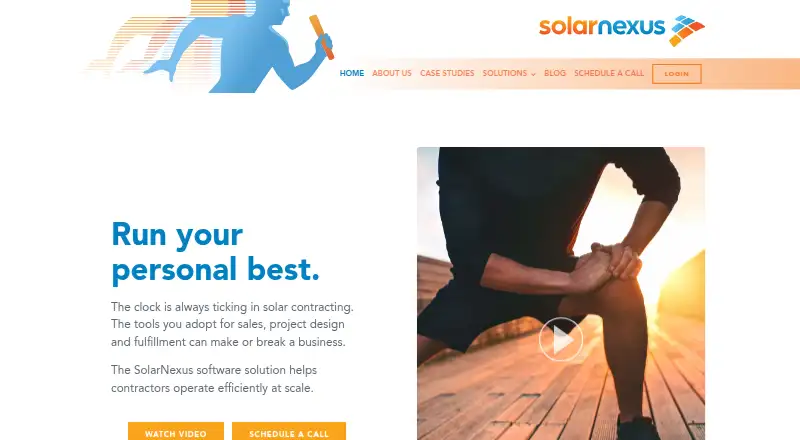 The SolarNexus homepage