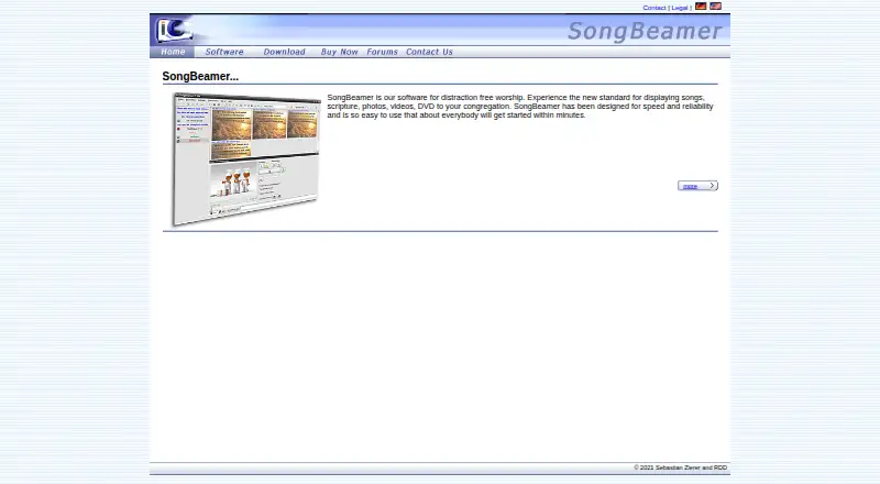 The SongBeamer homepage