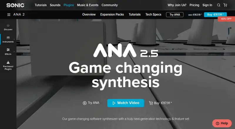 The ANA 2 homepage