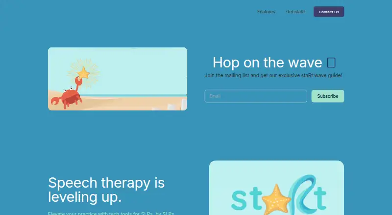 The staRt homepage