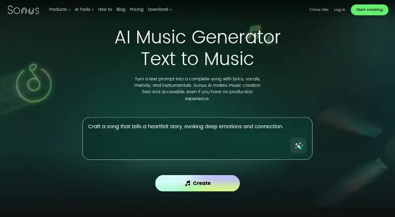 The Sonus homepage